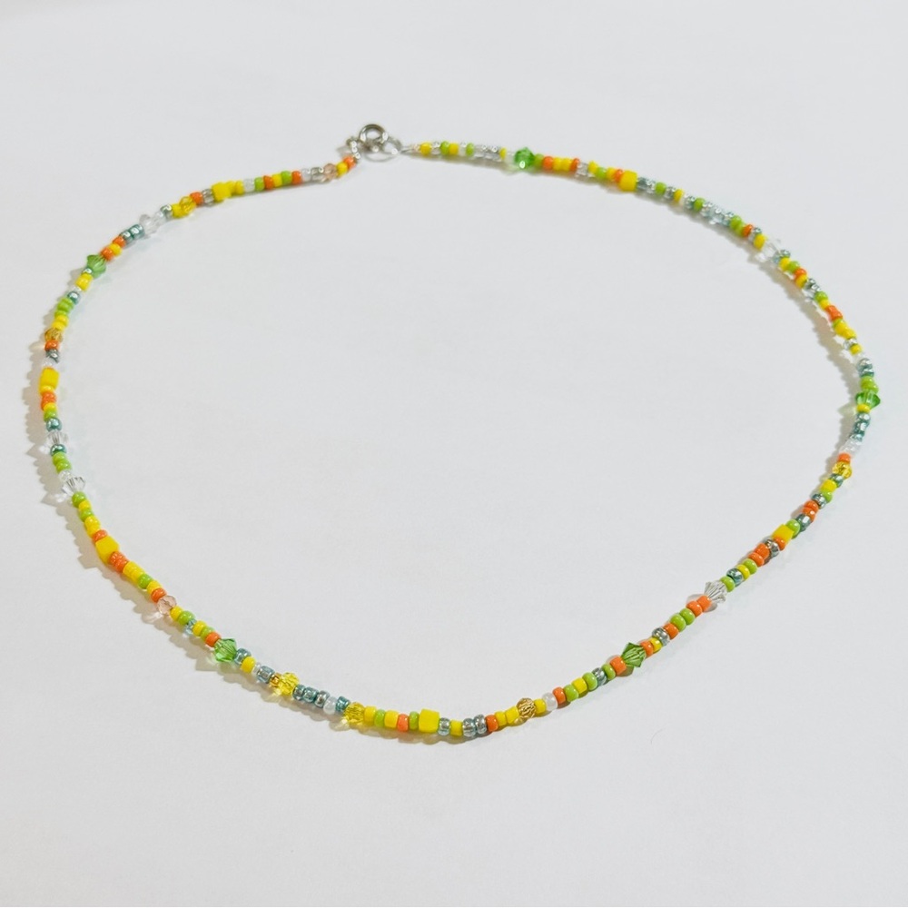 💚🍋‍🟩 beaded necklace 🍋💛